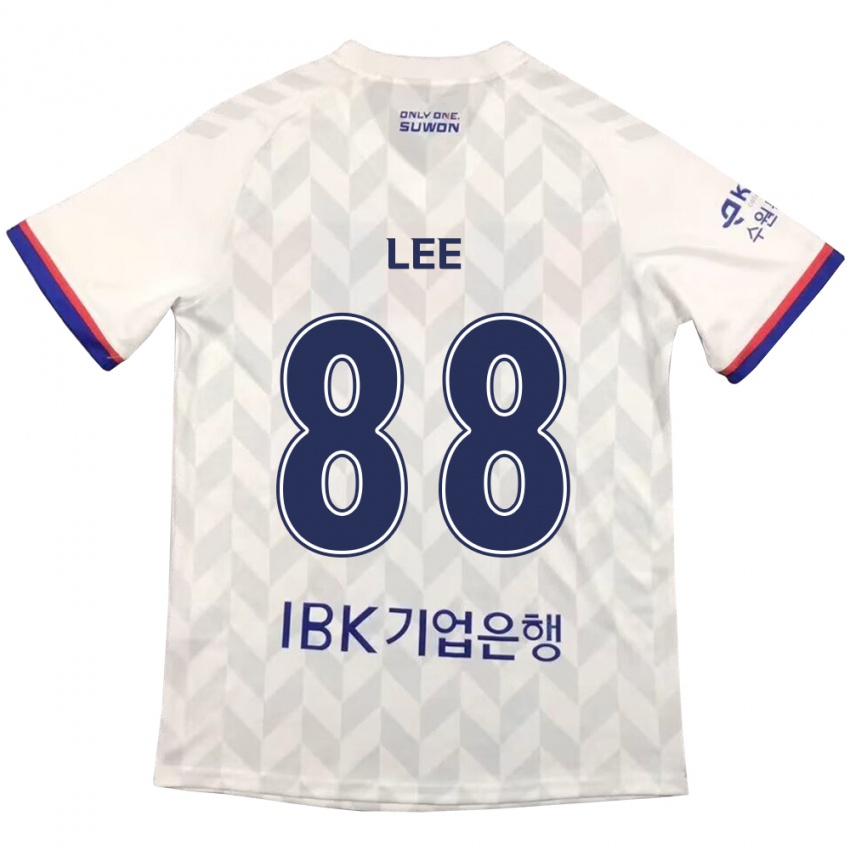 Niño Camiseta Yong Lee #88 Blanco Azul 2ª Equipación 2024/25 La Camisa México