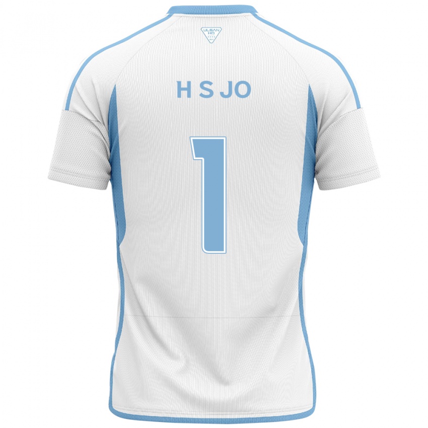 Niño Camiseta Su-Hyeok Jo #1 Blanco Azul 2ª Equipación 2024/25 La Camisa México