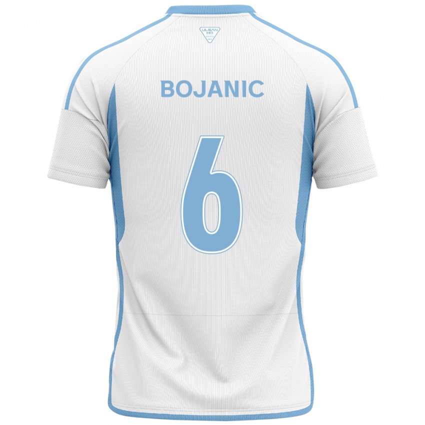 Niño Camiseta Darijan Bojanic #6 Blanco Azul 2ª Equipación 2024/25 La Camisa México