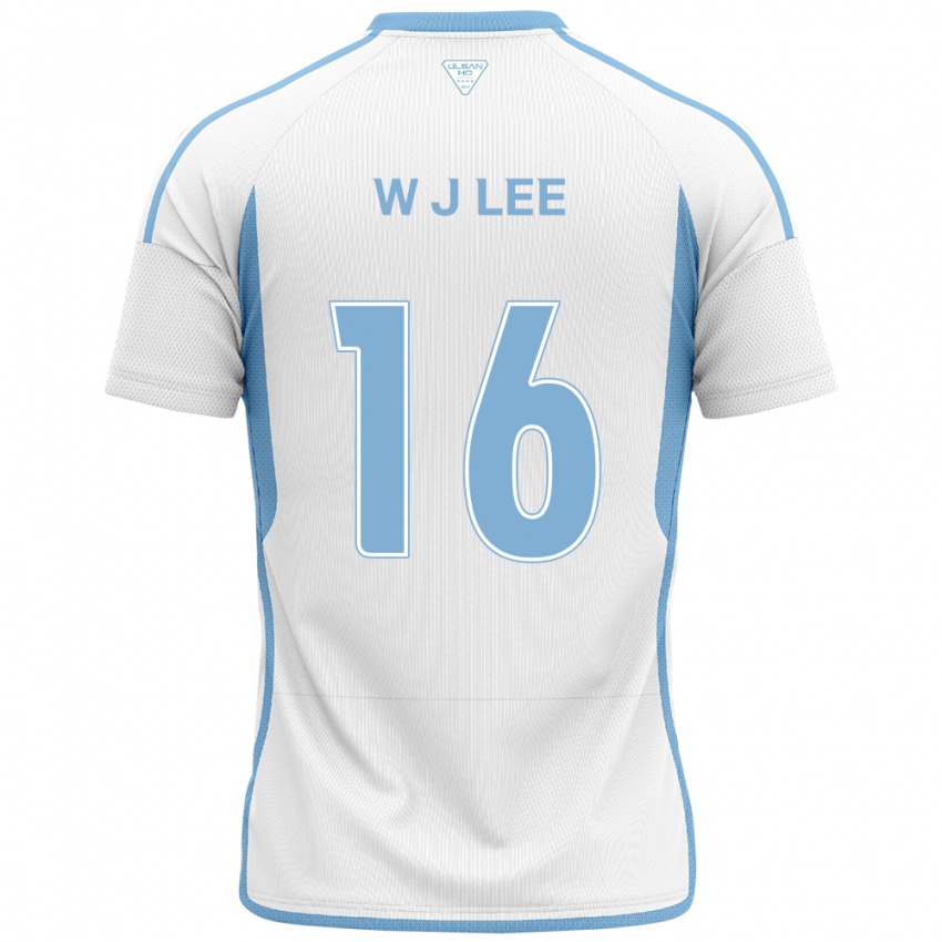 Niño Camiseta Jae-Wook Lee #16 Blanco Azul 2ª Equipación 2024/25 La Camisa México