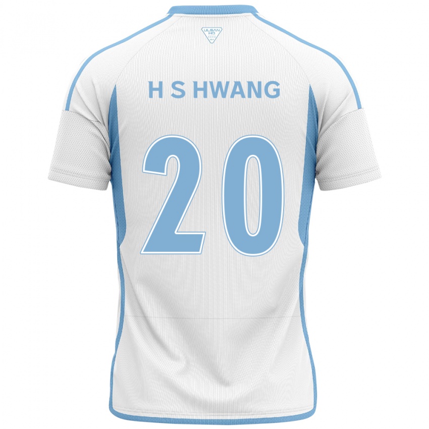 Niño Camiseta Seok-Ho Hwang #20 Blanco Azul 2ª Equipación 2024/25 La Camisa México