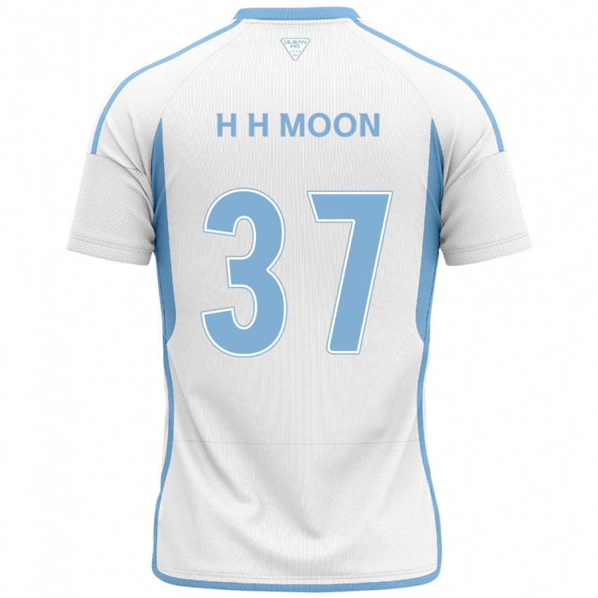 Niño Camiseta Hyeon-Ho Moon #37 Blanco Azul 2ª Equipación 2024/25 La Camisa México