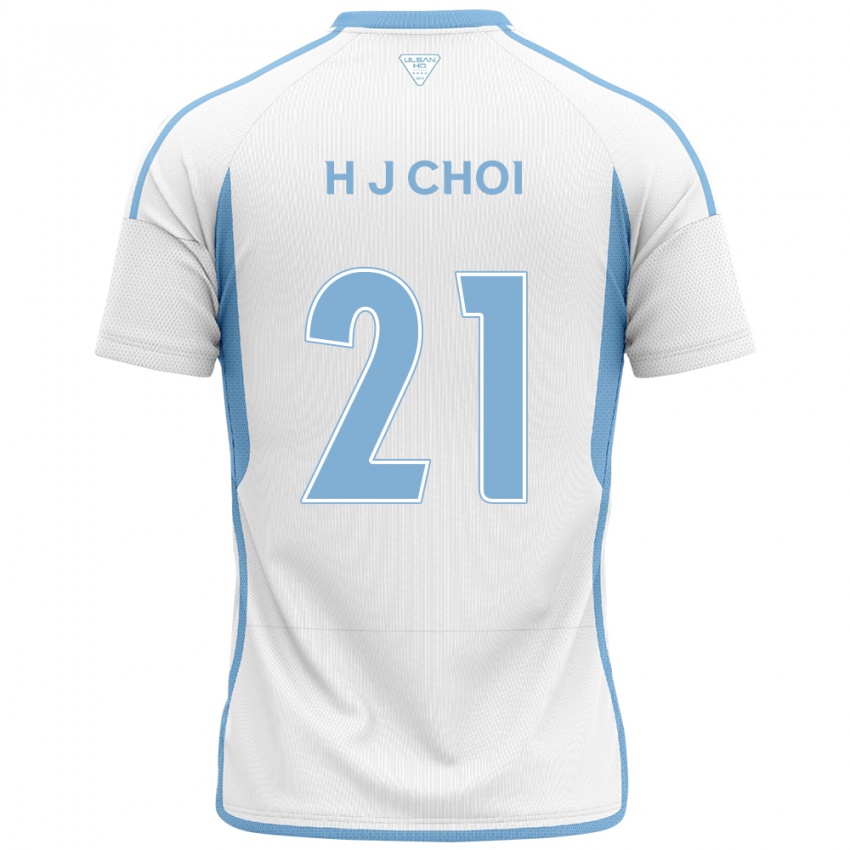 Niño Camiseta Ju-Ho Choi #21 Blanco Azul 2ª Equipación 2024/25 La Camisa México