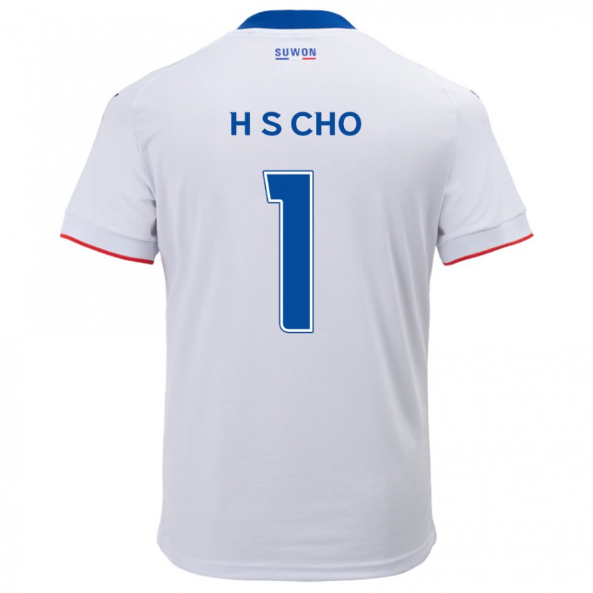 Niño Camiseta Sung-Hoon Cho #1 Blanco Azul 2ª Equipación 2024/25 La Camisa México