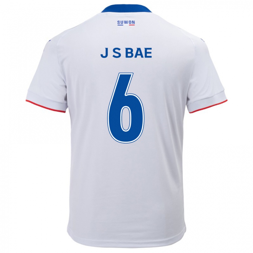 Niño Camiseta Seo-Joon Bae #6 Blanco Azul 2ª Equipación 2024/25 La Camisa México