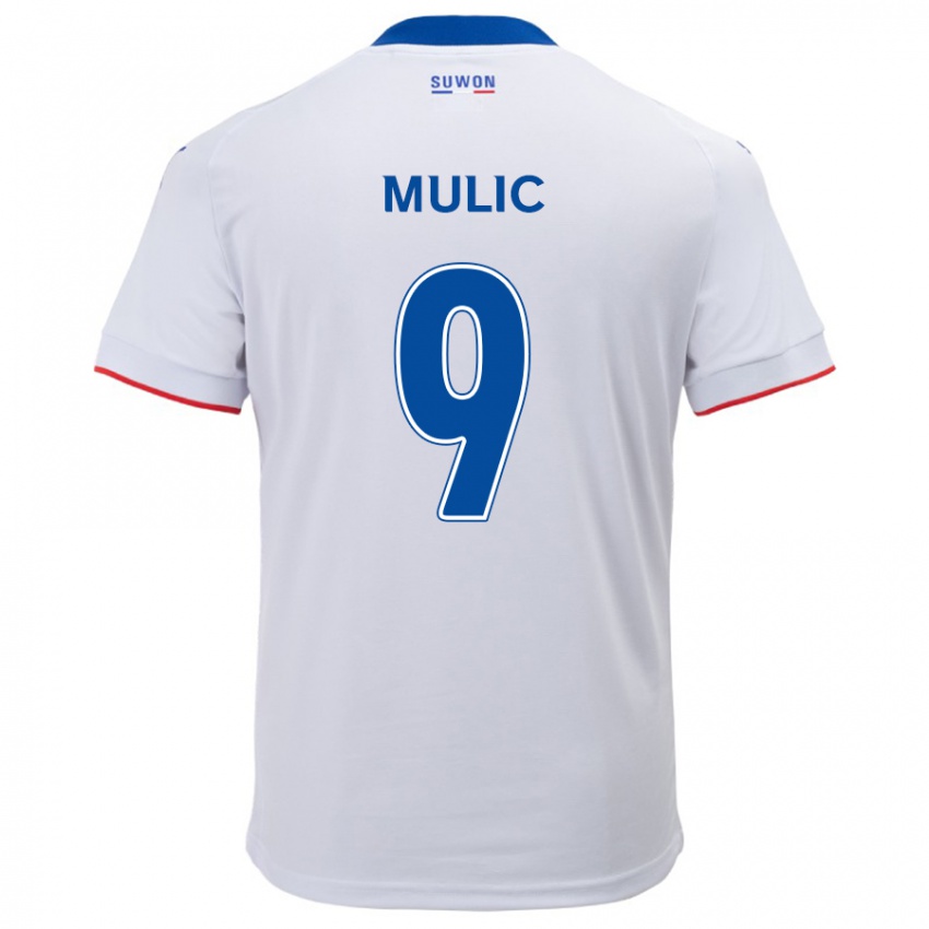 Niño Camiseta Fejsal Mulic #9 Blanco Azul 2ª Equipación 2024/25 La Camisa México