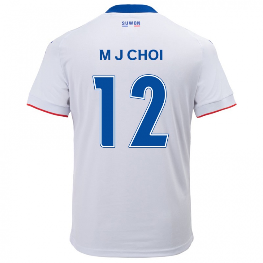 Niño Camiseta Ji-Moog Choi #12 Blanco Azul 2ª Equipación 2024/25 La Camisa México