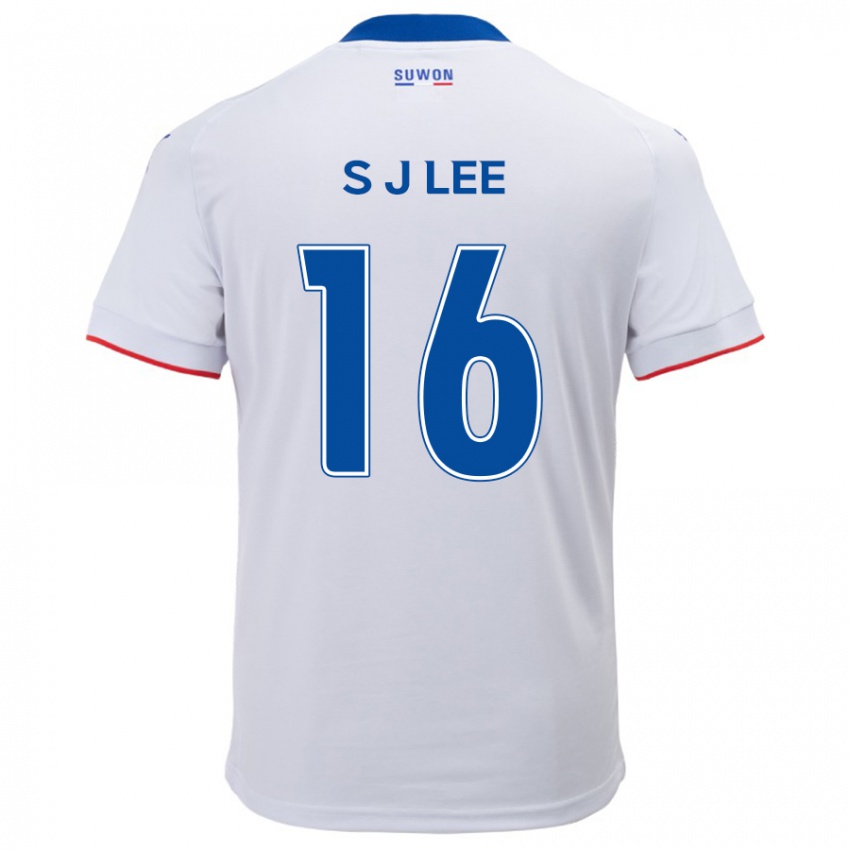 Niño Camiseta Jong-Sung Lee #16 Blanco Azul 2ª Equipación 2024/25 La Camisa México