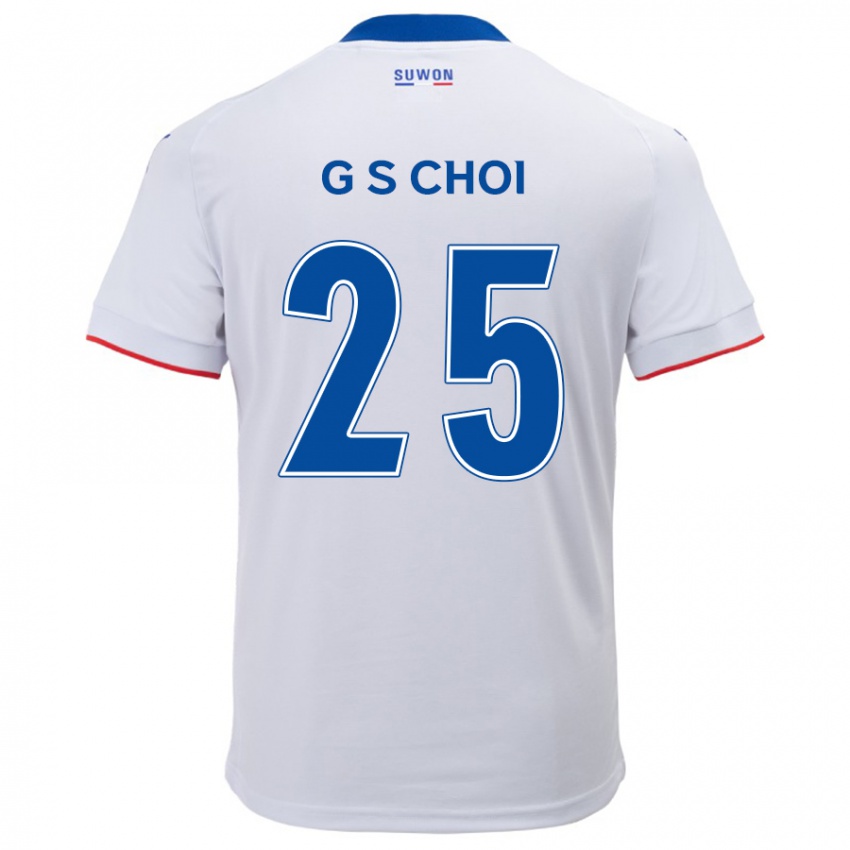 Niño Camiseta Sung-Geun Choi #25 Blanco Azul 2ª Equipación 2024/25 La Camisa México