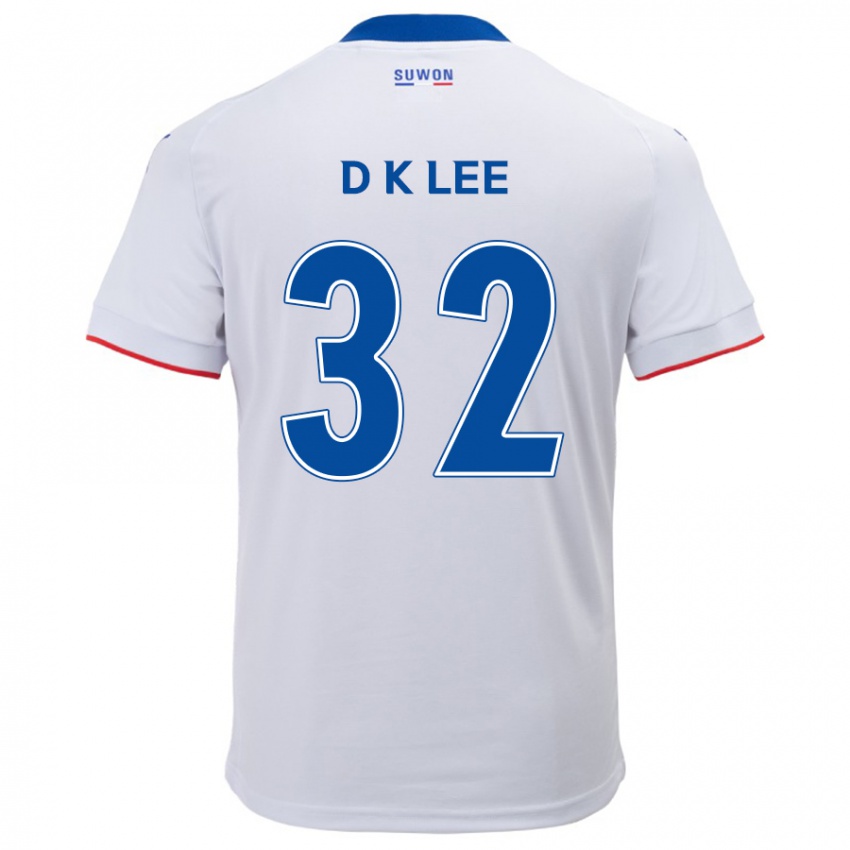 Niño Camiseta Kyu-Dong Lee #32 Blanco Azul 2ª Equipación 2024/25 La Camisa México