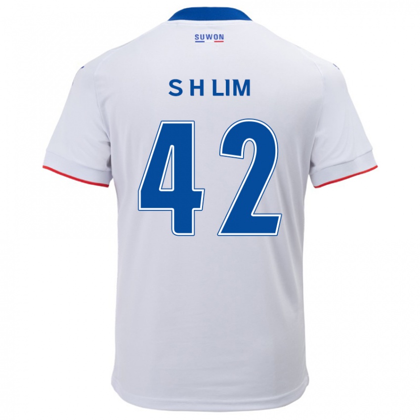 Niño Camiseta Hyun-Sub Lim #42 Blanco Azul 2ª Equipación 2024/25 La Camisa México