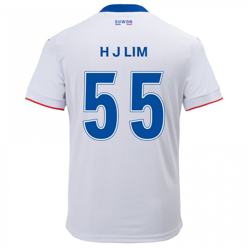 Niño Camiseta Ji-Hoon Lim #55 Blanco Azul 2ª Equipación 2024/25 La Camisa México