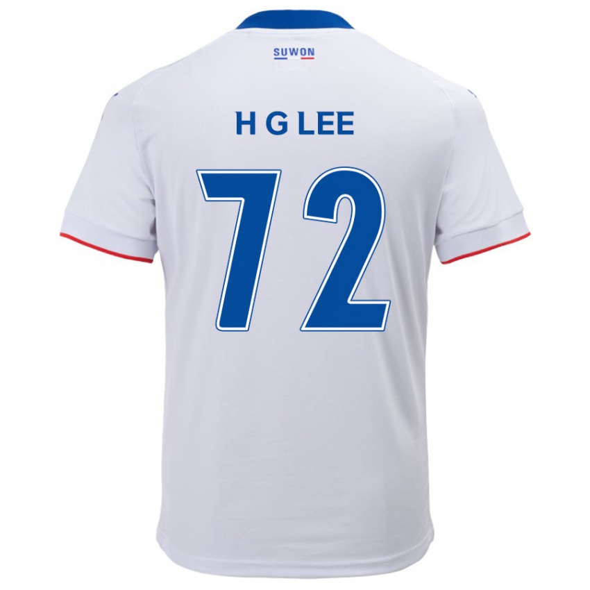 Niño Camiseta Geon-Hee Lee #72 Blanco Azul 2ª Equipación 2024/25 La Camisa México