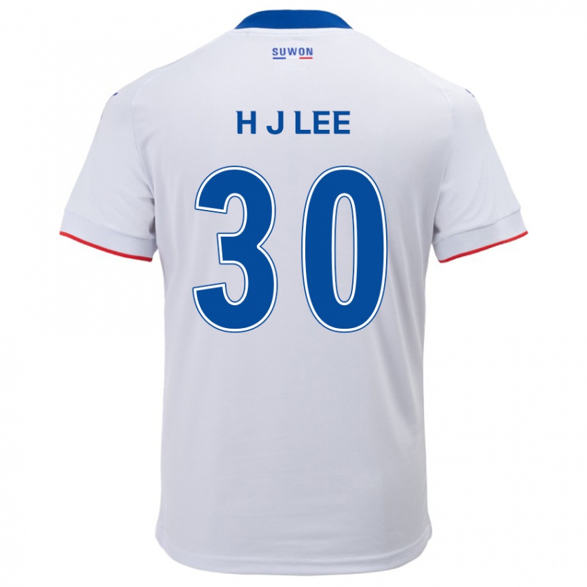 Niño Camiseta Ji-Ho Lee #30 Blanco Azul 2ª Equipación 2024/25 La Camisa México