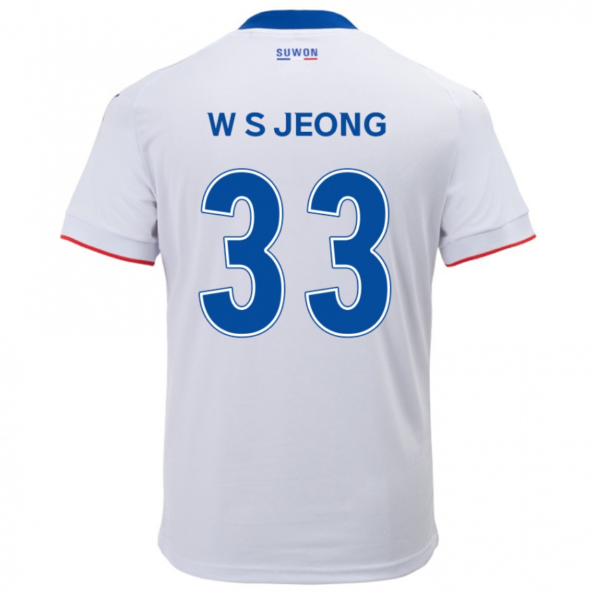 Niño Camiseta Seo-Woo Jeong #33 Blanco Azul 2ª Equipación 2024/25 La Camisa México