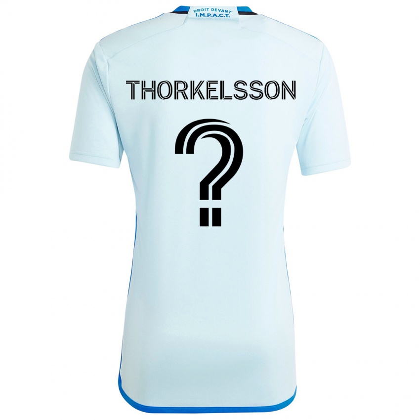 Niño Camiseta Róbert Orri Thorkelsson #0 Azul Hielo 2ª Equipación 2024/25 La Camisa México