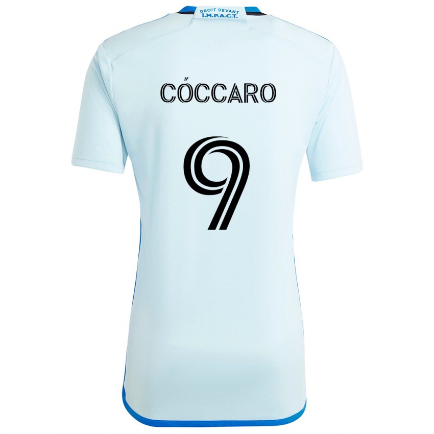 Niño Camiseta Matías Cóccaro #9 Azul Hielo 2ª Equipación 2024/25 La Camisa México