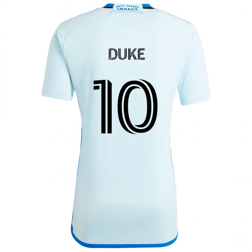 Niño Camiseta Bryce Duke #10 Azul Hielo 2ª Equipación 2024/25 La Camisa México