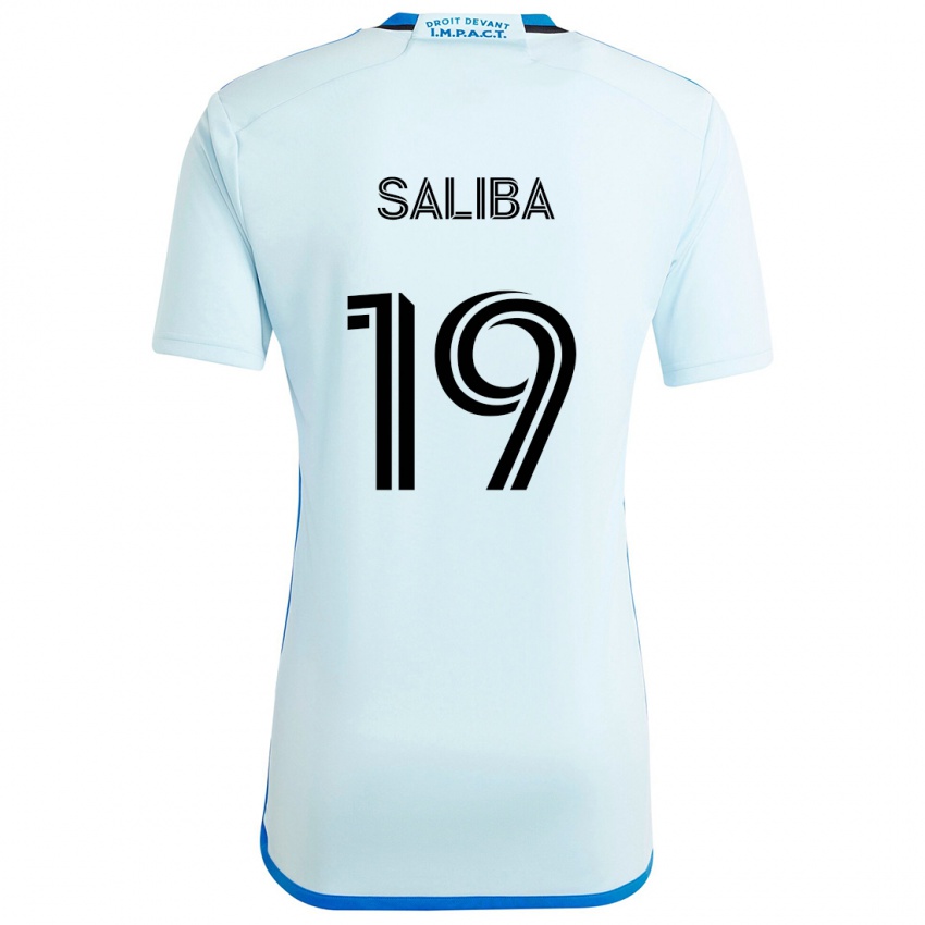 Niño Camiseta Nathan-Dylan Saliba #19 Azul Hielo 2ª Equipación 2024/25 La Camisa México