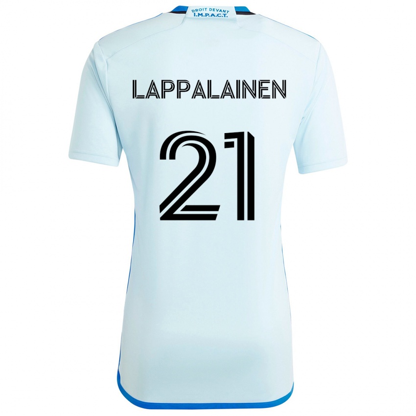 Niño Camiseta Lassi Lappalainen #21 Azul Hielo 2ª Equipación 2024/25 La Camisa México