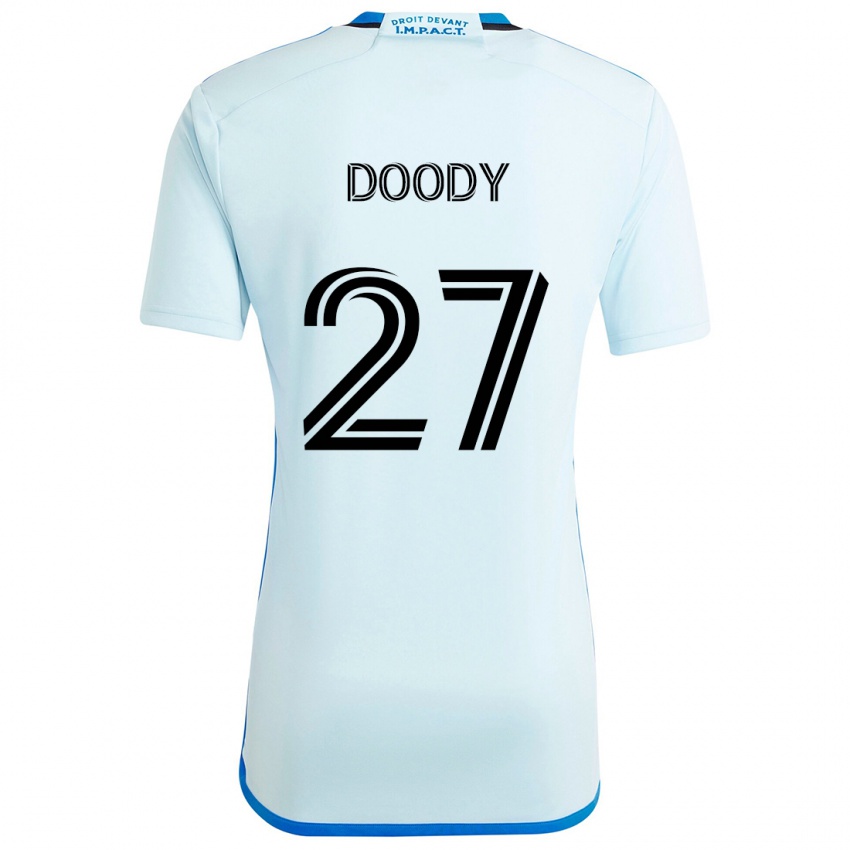 Niño Camiseta Grayson Doody #27 Azul Hielo 2ª Equipación 2024/25 La Camisa México