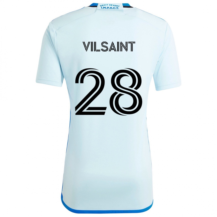 Niño Camiseta Jules-Anthony Vilsaint #28 Azul Hielo 2ª Equipación 2024/25 La Camisa México