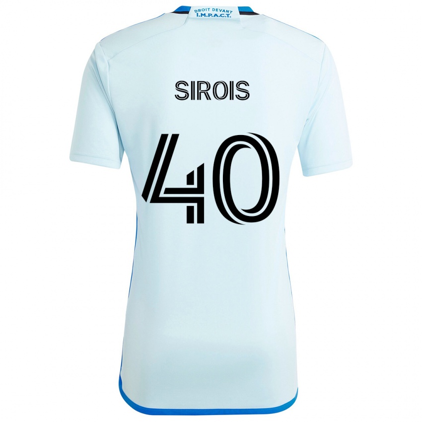 Niño Camiseta Jonathan Sirois #40 Azul Hielo 2ª Equipación 2024/25 La Camisa México