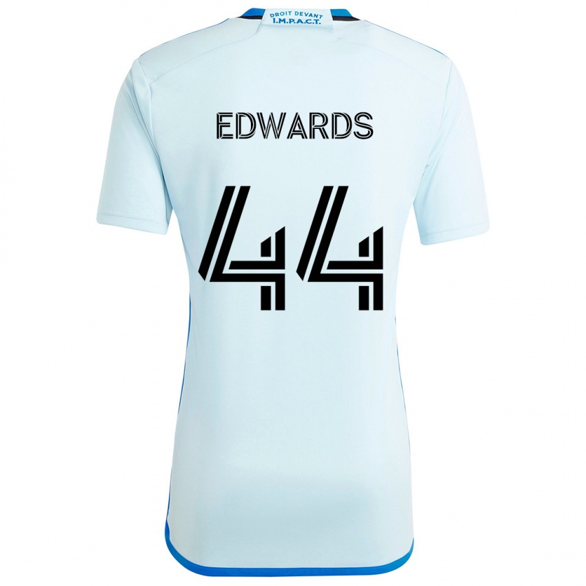 Niño Camiseta Raheem Edwards #44 Azul Hielo 2ª Equipación 2024/25 La Camisa México