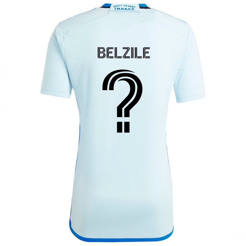 Niño Camiseta Jean-Christophe Belzile #0 Azul Hielo 2ª Equipación 2024/25 La Camisa México