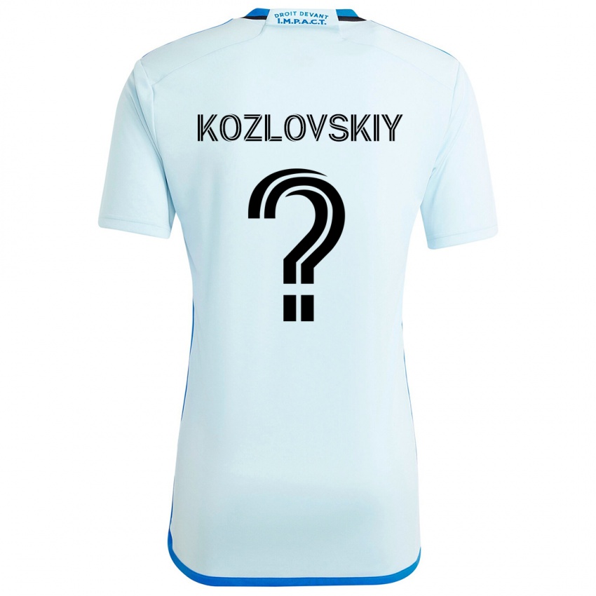 Niño Camiseta Sergei Kozlovskiy #0 Azul Hielo 2ª Equipación 2024/25 La Camisa México