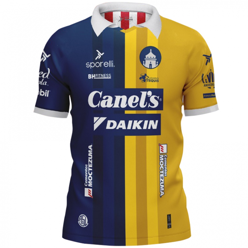 Niño Camiseta Benjamín Galdames #27 Azul Amarillo 2ª Equipación 2024/25 La Camisa México