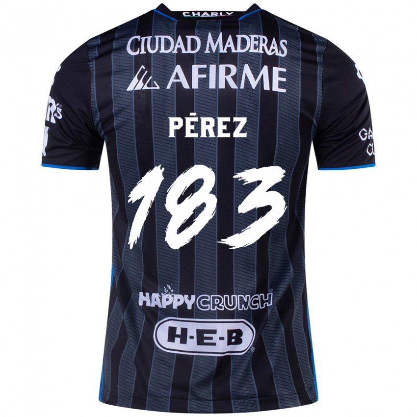 Niño Camiseta Aldahir Pérez #183 Blanco Negro 2ª Equipación 2024/25 La Camisa México