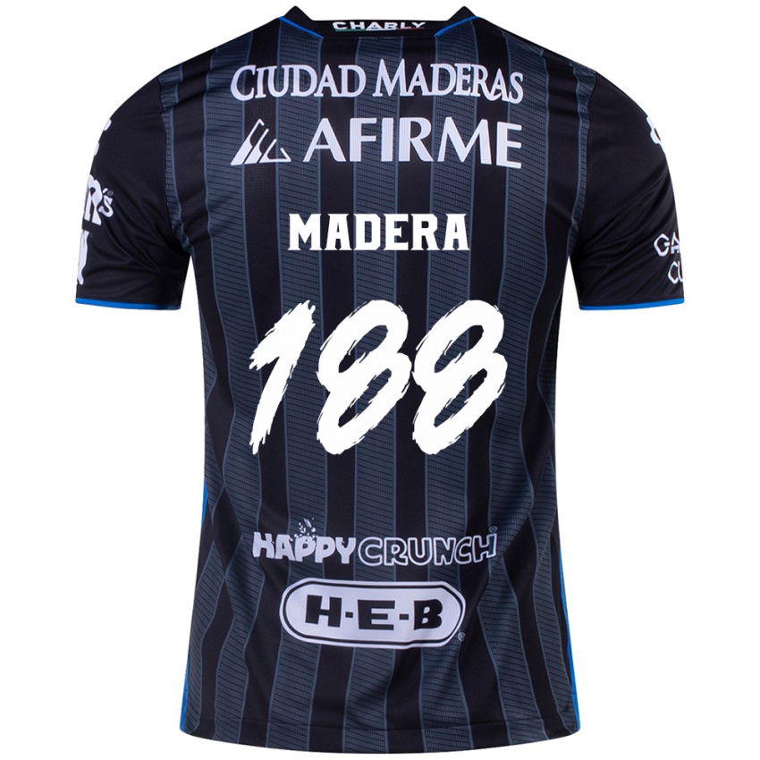 Niño Camiseta Héctor Madera #188 Blanco Negro 2ª Equipación 2024/25 La Camisa México