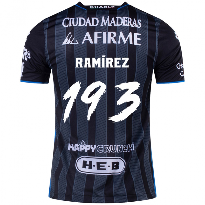 Niño Camiseta Ángel Ramírez #193 Blanco Negro 2ª Equipación 2024/25 La Camisa México