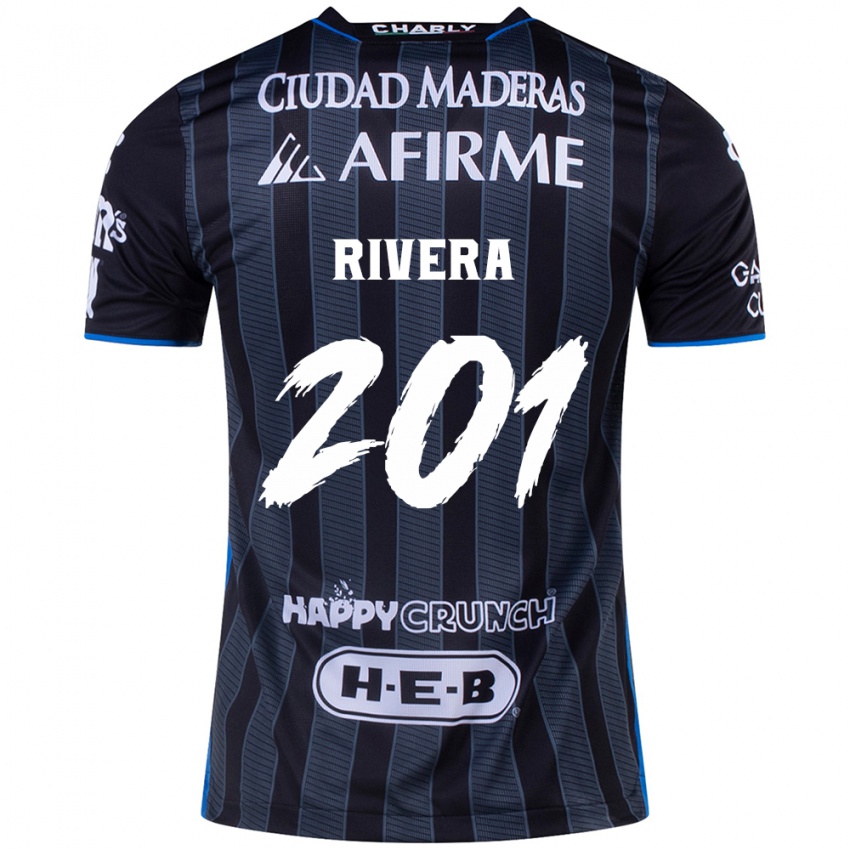 Niño Camiseta Christian Rivera #201 Blanco Negro 2ª Equipación 2024/25 La Camisa México