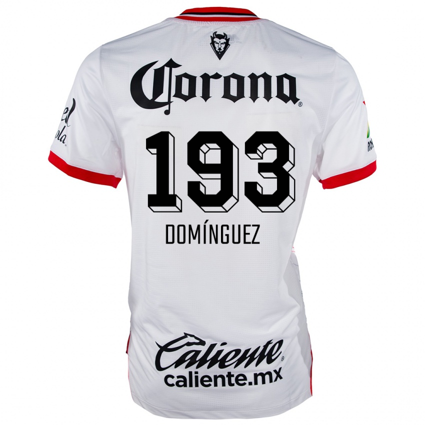 Niño Camiseta Iker Domínguez #193 Blanco Rojo 2ª Equipación 2024/25 La Camisa México