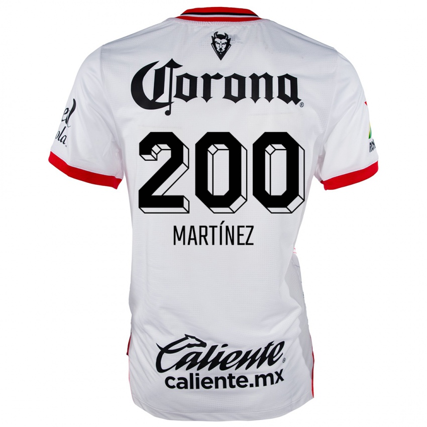 Niño Camiseta Edgar Martínez #200 Blanco Rojo 2ª Equipación 2024/25 La Camisa México