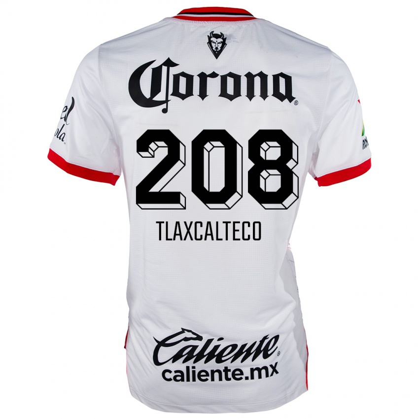 Niño Camiseta Sait Tlaxcalteco #208 Blanco Rojo 2ª Equipación 2024/25 La Camisa México