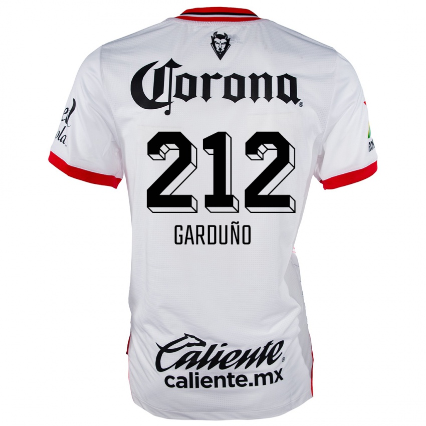 Niño Camiseta Carlos Garduño #212 Blanco Rojo 2ª Equipación 2024/25 La Camisa México