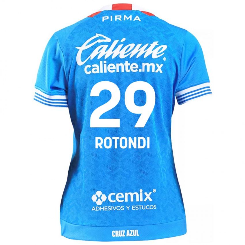 Hombre Camiseta Carlos Rotondi #29 Cielo Azul 1ª Equipación 2024/25 La Camisa México