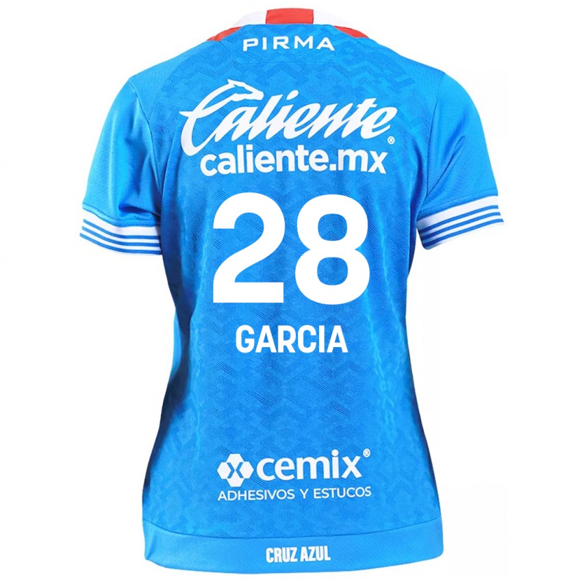 Hombre Camiseta Ana Garcia #28 Cielo Azul 1ª Equipación 2024/25 La Camisa México