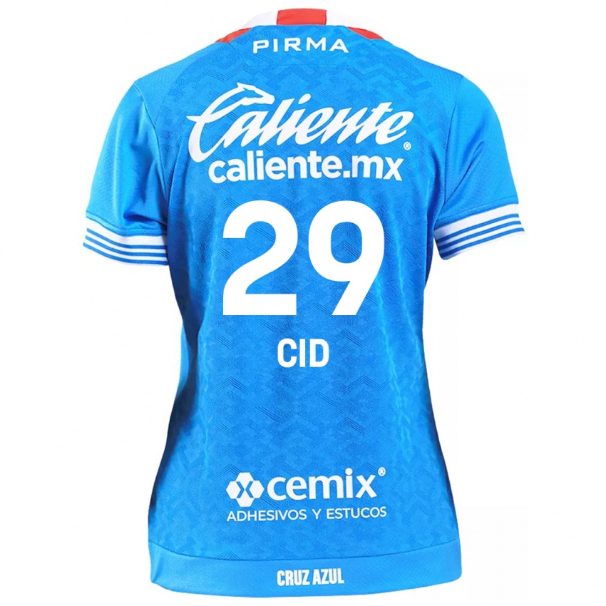 Hombre Camiseta Claudia Cid #29 Cielo Azul 1ª Equipación 2024/25 La Camisa México