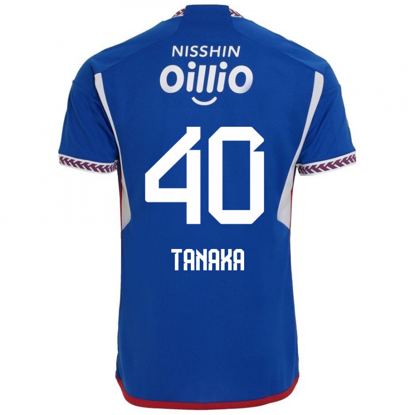 Hombre Camiseta Hiei Tanaka #40 Azul Blanco Rojo 1ª Equipación 2024/25 La Camisa México