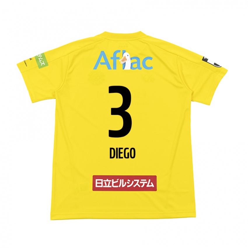 Hombre Camiseta Diego #3 Amarillo Negro 1ª Equipación 2024/25 La Camisa México