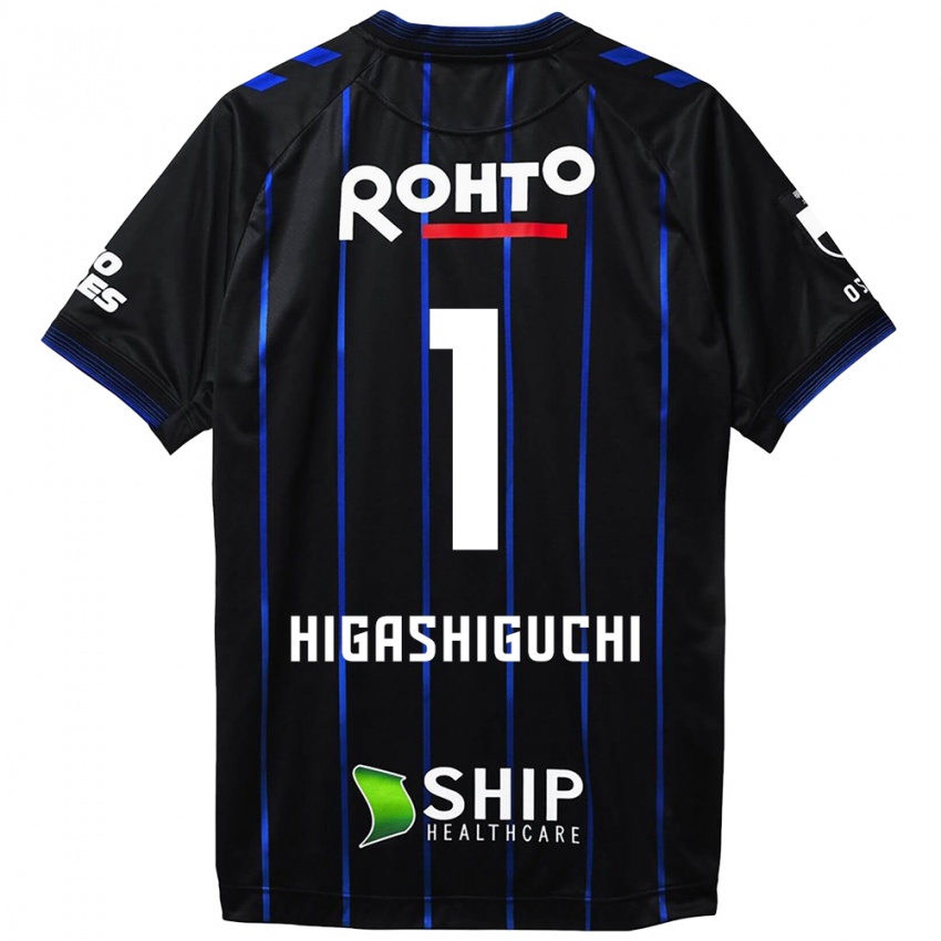 Hombre Camiseta Masaaki Higashiguchi #1 Azul Negro 1ª Equipación 2024/25 La Camisa México