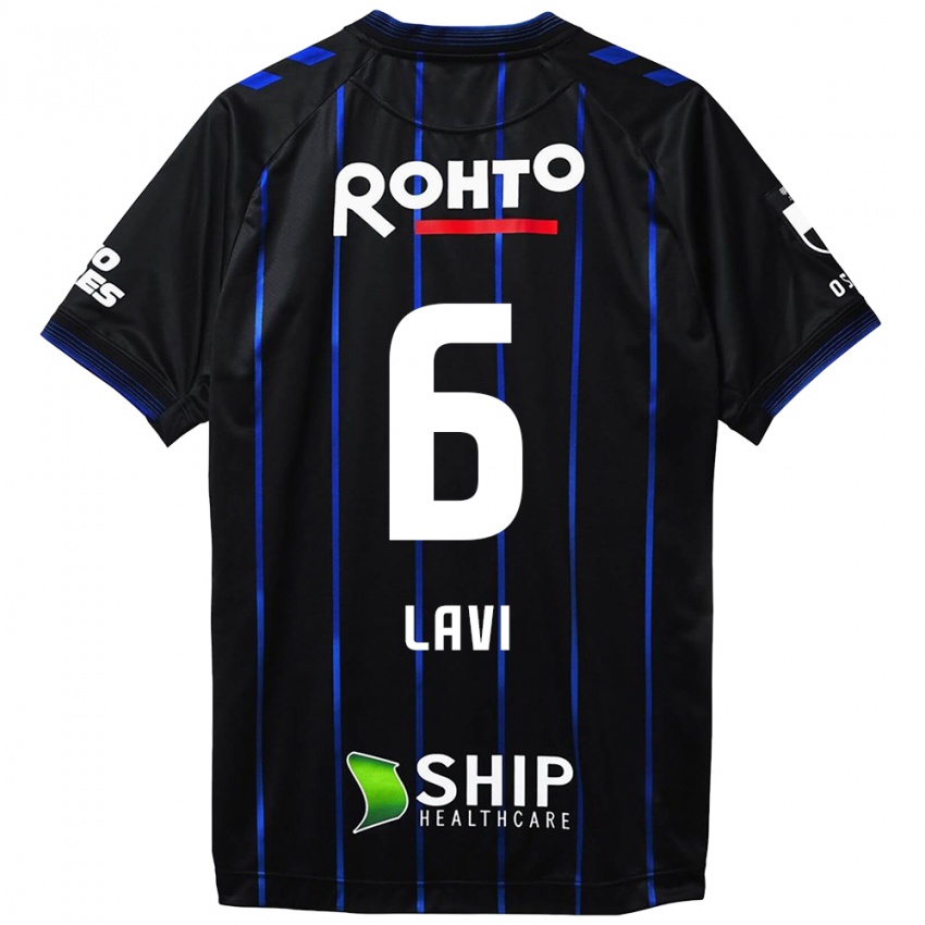 Hombre Camiseta Neta Lavi #6 Azul Negro 1ª Equipación 2024/25 La Camisa México