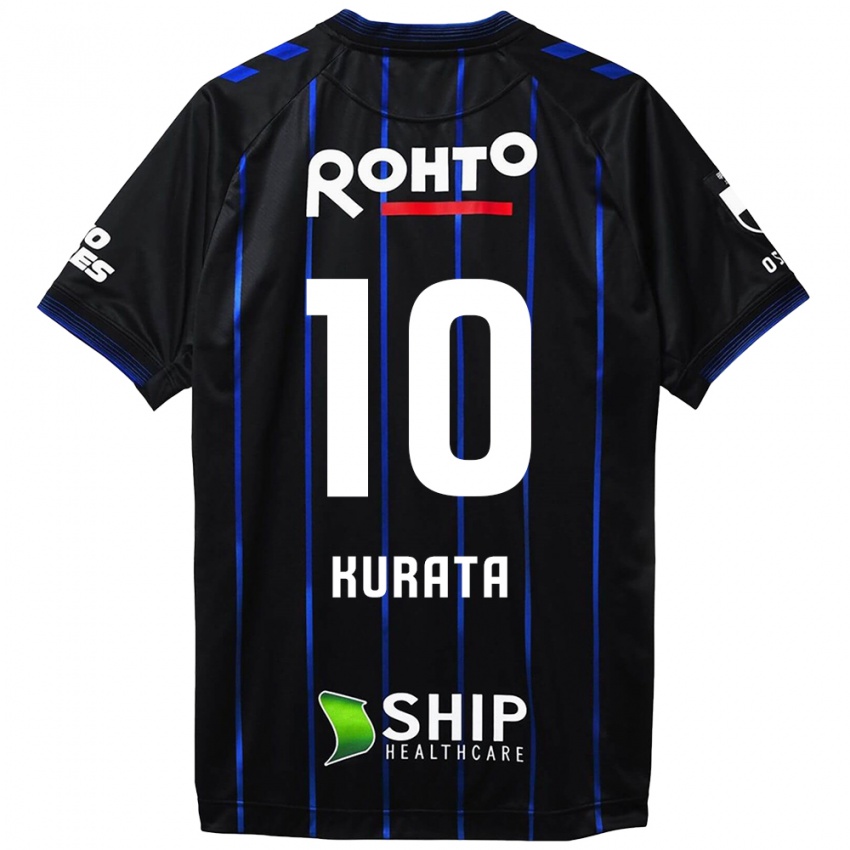 Hombre Camiseta Shu Kurata #10 Azul Negro 1ª Equipación 2024/25 La Camisa México