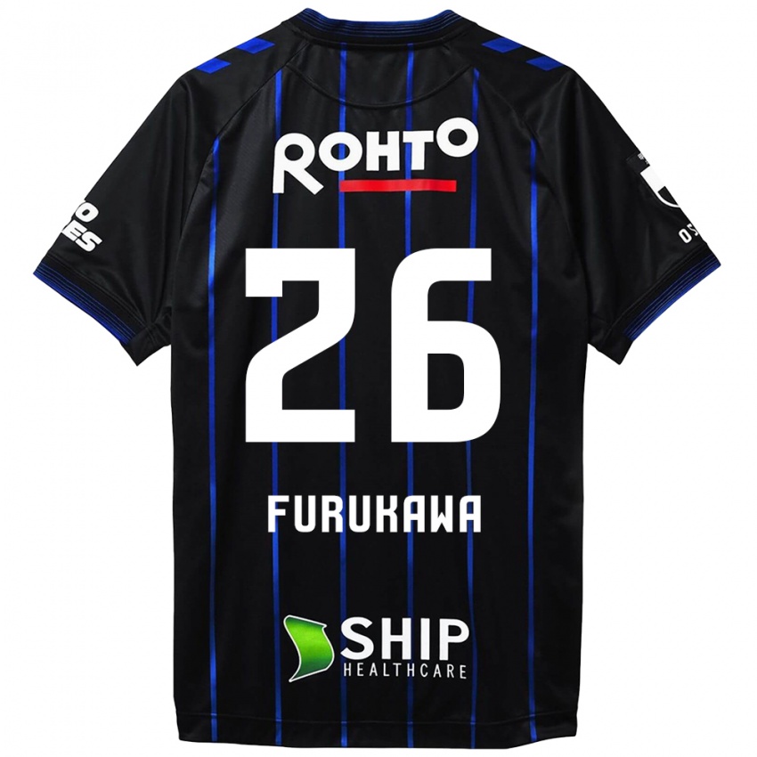 Hombre Camiseta Kanta Furukawa #26 Azul Negro 1ª Equipación 2024/25 La Camisa México