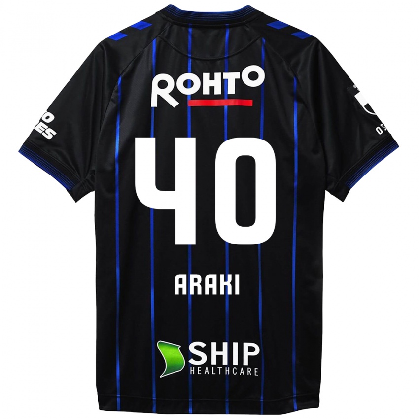 Hombre Camiseta Rui Araki #40 Azul Negro 1ª Equipación 2024/25 La Camisa México