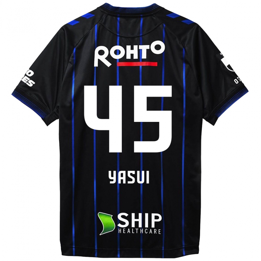 Hombre Camiseta Tsukasa Yasui #45 Azul Negro 1ª Equipación 2024/25 La Camisa México